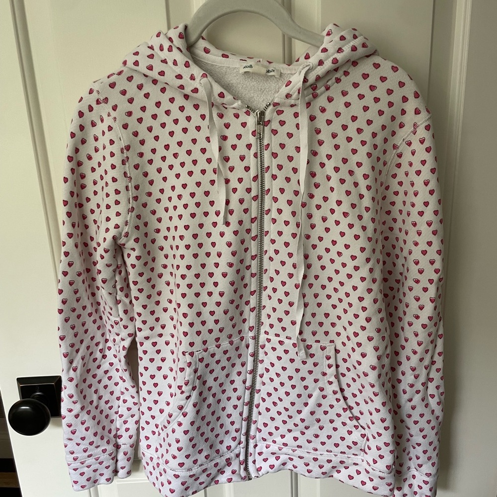 Roller Rabbit Hearts Zip Up Gem